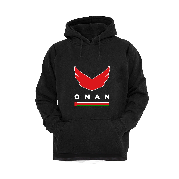 Oman Flag Hoodie - Black