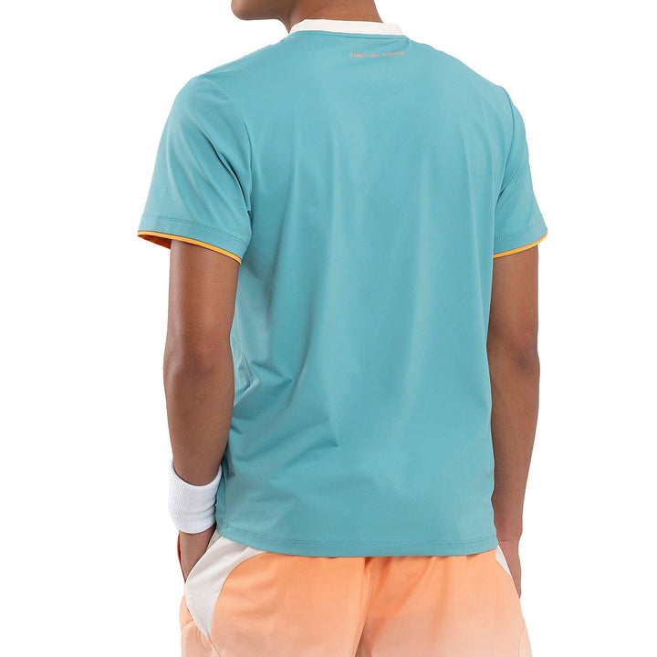 Men.S Dusty Turquoise Pro Polo T-shirt