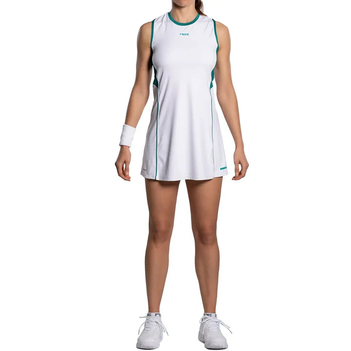 Vestido Mujer Pro White/Ivy Green