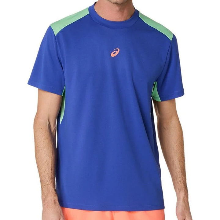 Padel Court ss Top - Dark Cobalt/Menthol