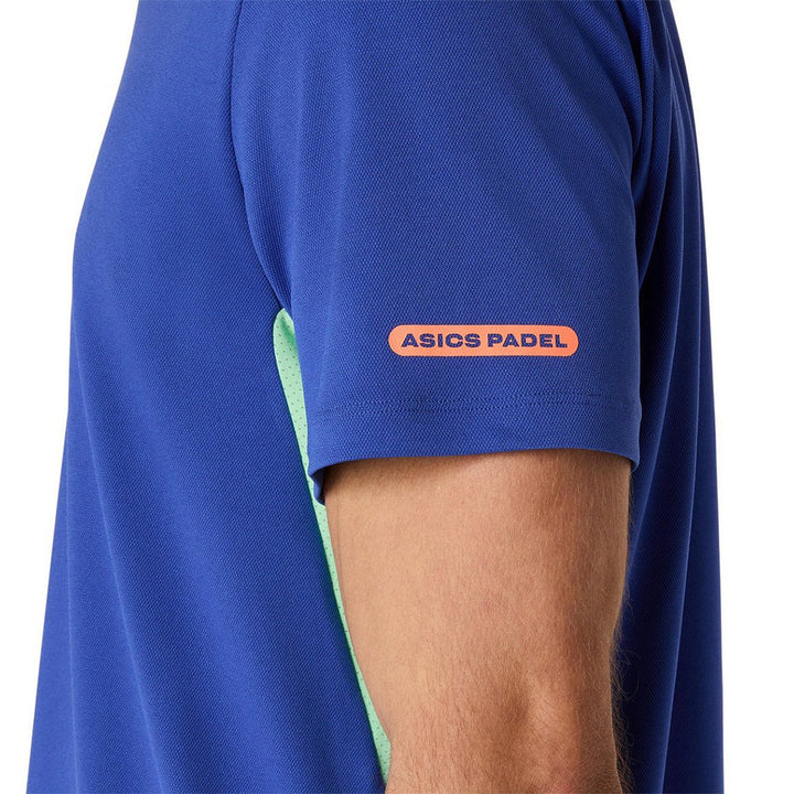 Padel Court ss Top - Dark Cobalt/Menthol