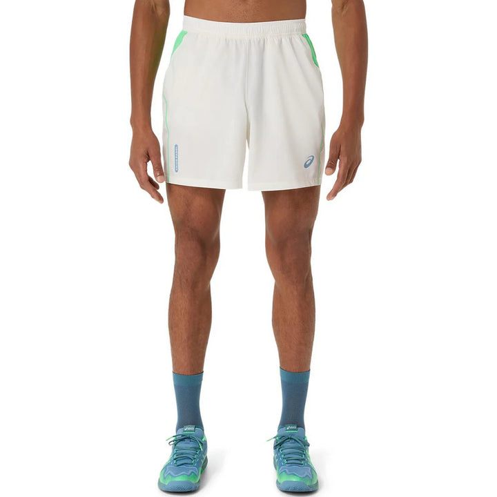 Padel Court 7in Short - Cream/Vital Green