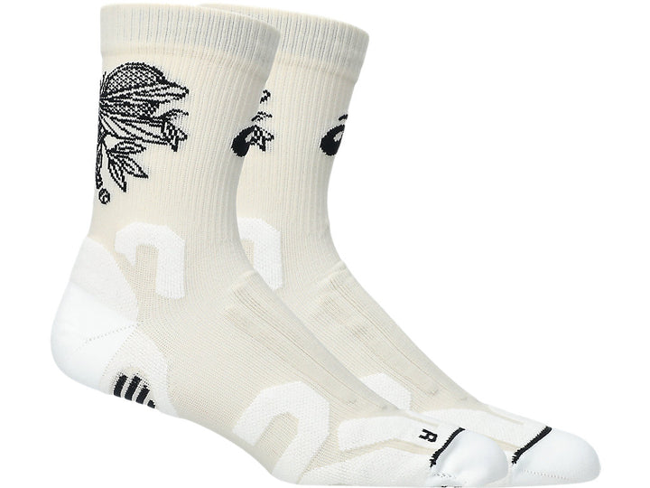 Game Seasonal Graphic Crew Sock - Cream