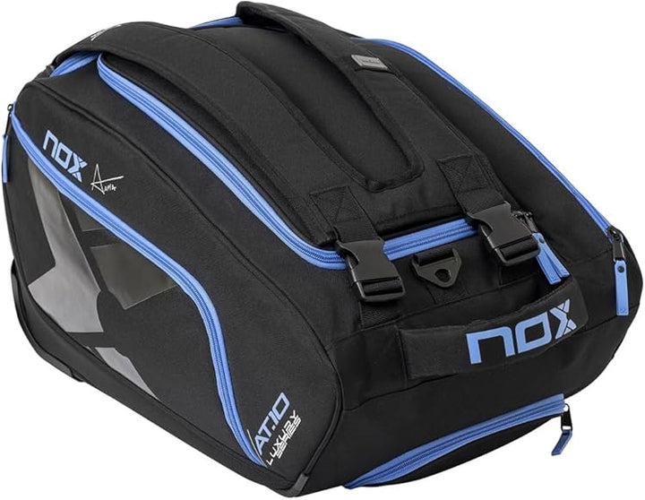 Padel Bag At10 Competition Trolley - Black/Blue