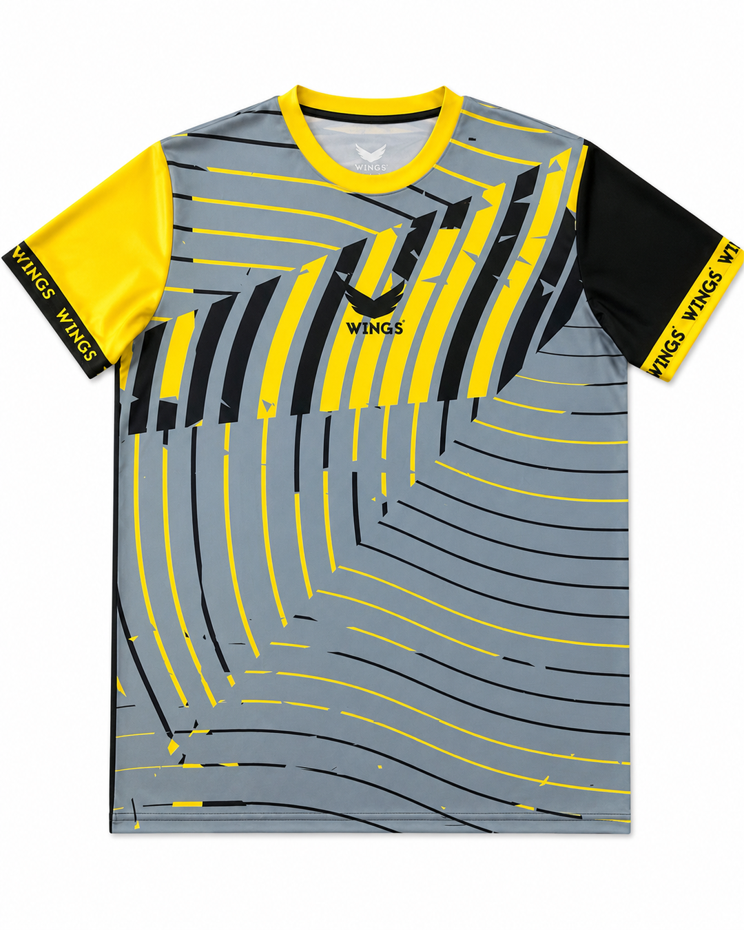 Digital Print Tee - Gray/Yellow