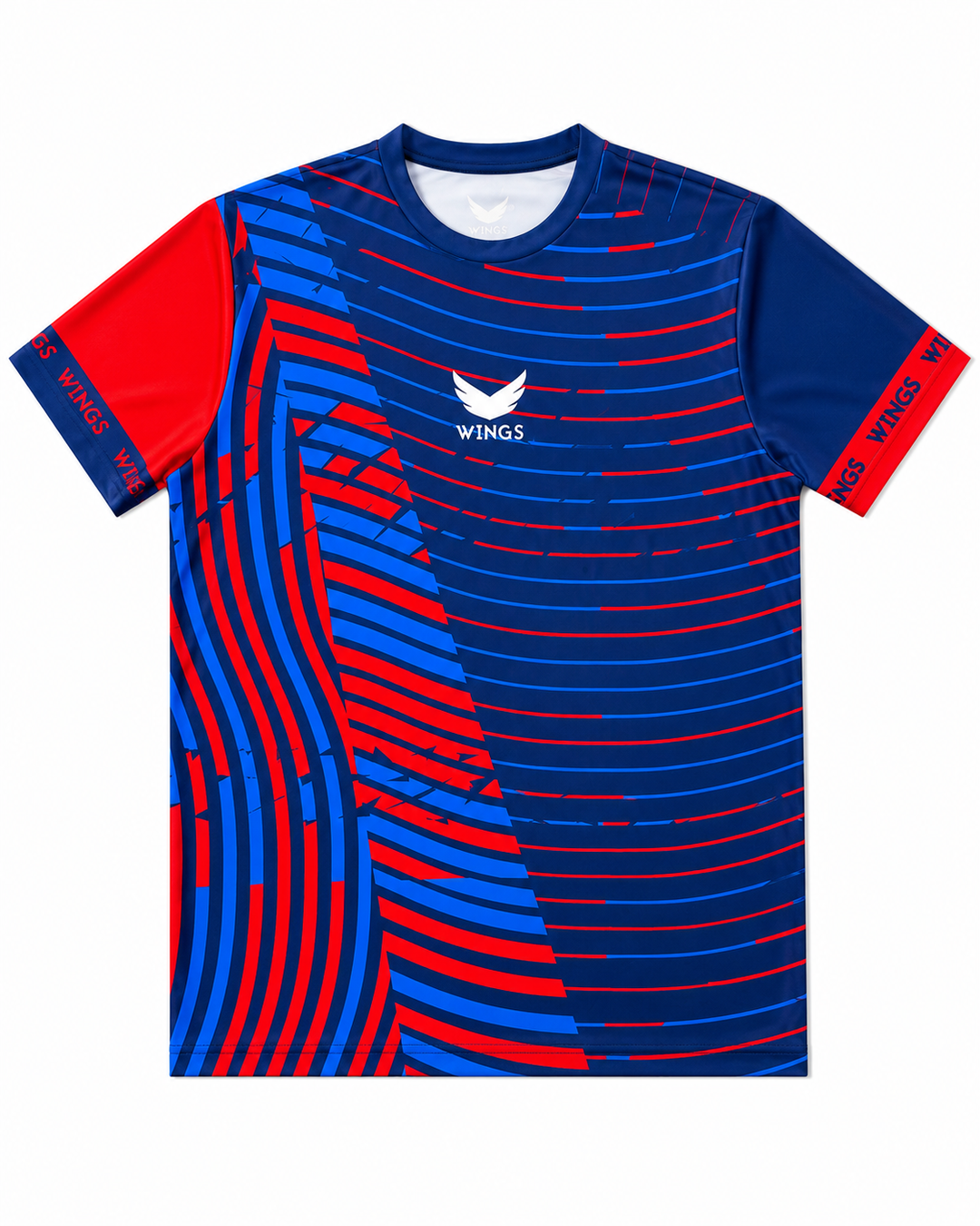 Tee N01 Men - Blue/Maroon