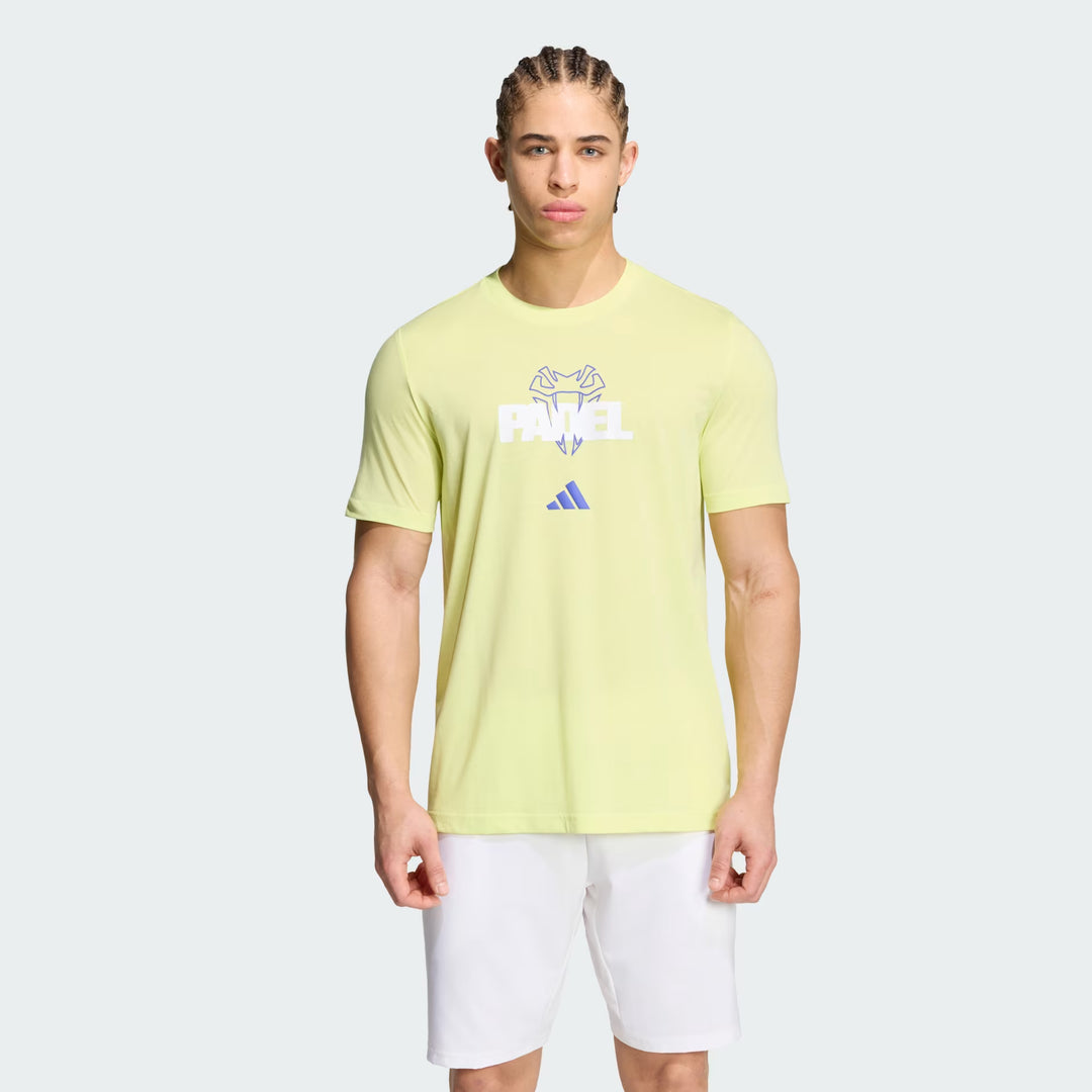 Adidas Padel Graphic T-shirt Yellow