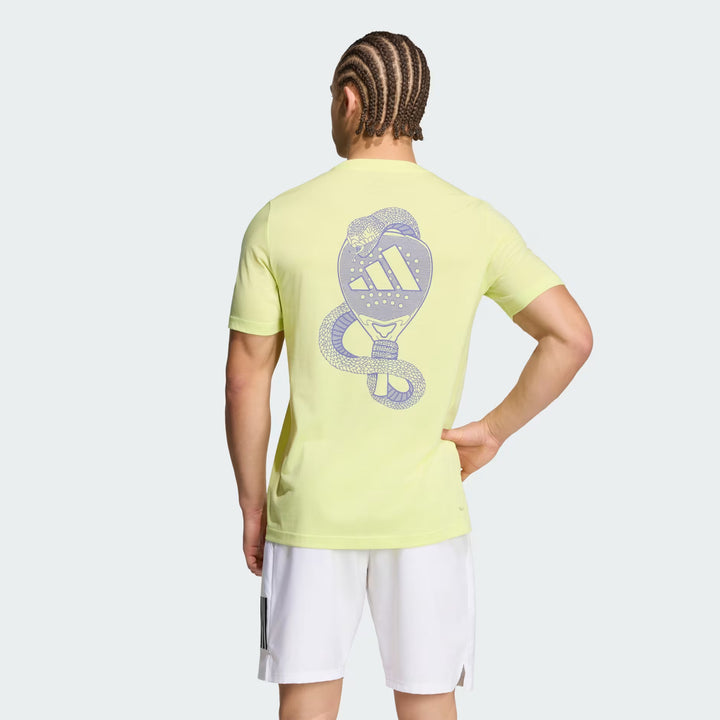 Adidas Padel Graphic T-shirt Yellow