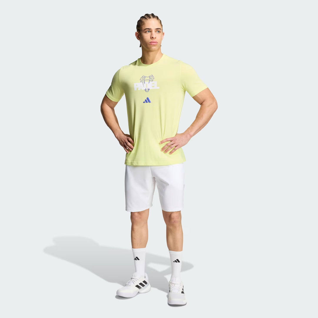 Adidas Padel Graphic T-shirt Yellow