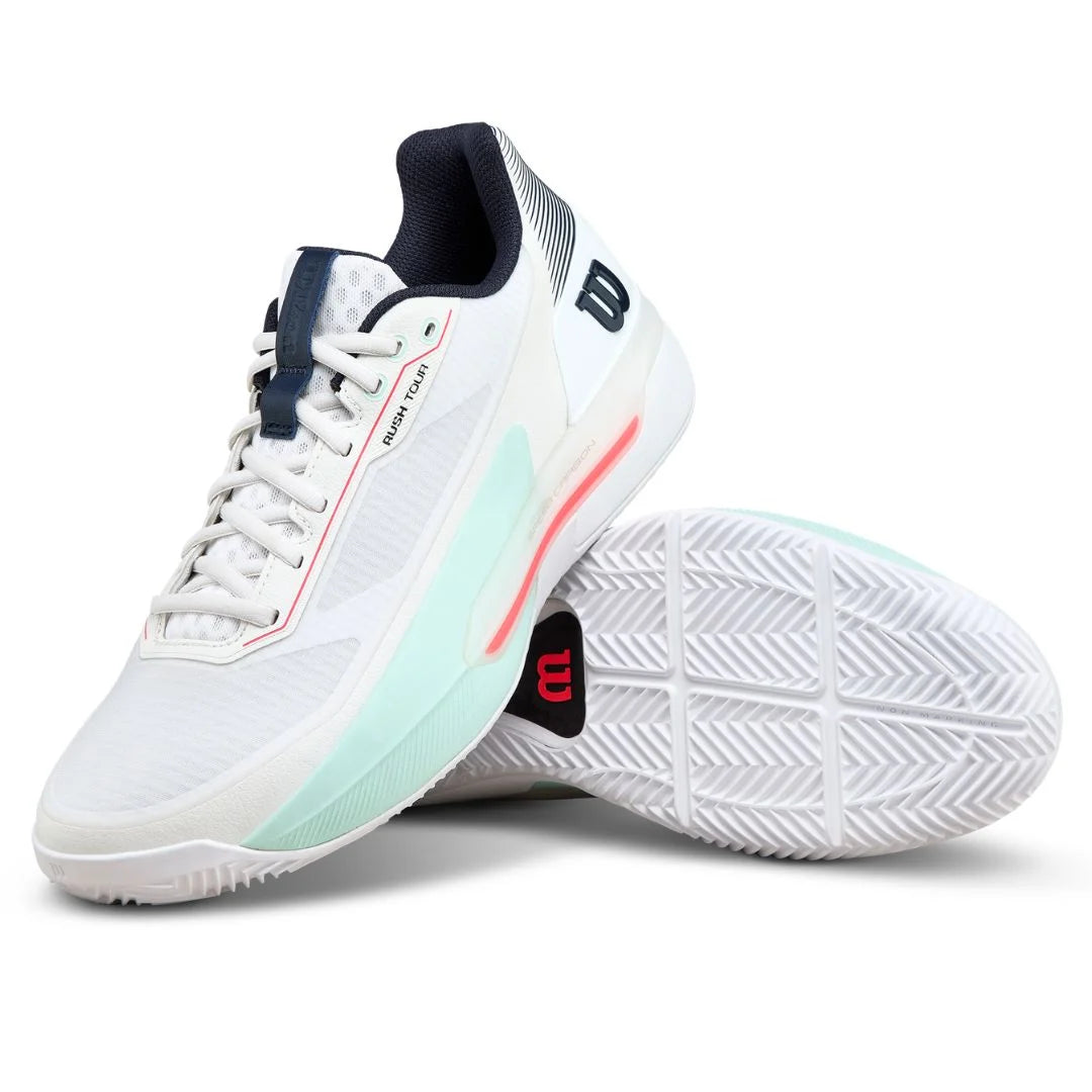 Wilson Shoes Rush Tour 5 Clay White/Bay/Fiery/Coral