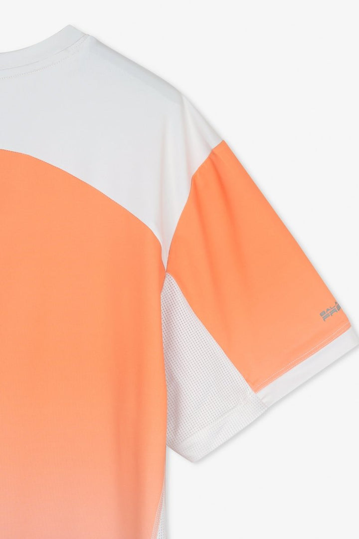 Men.S Pro Mock Orange Degraded T-shirt