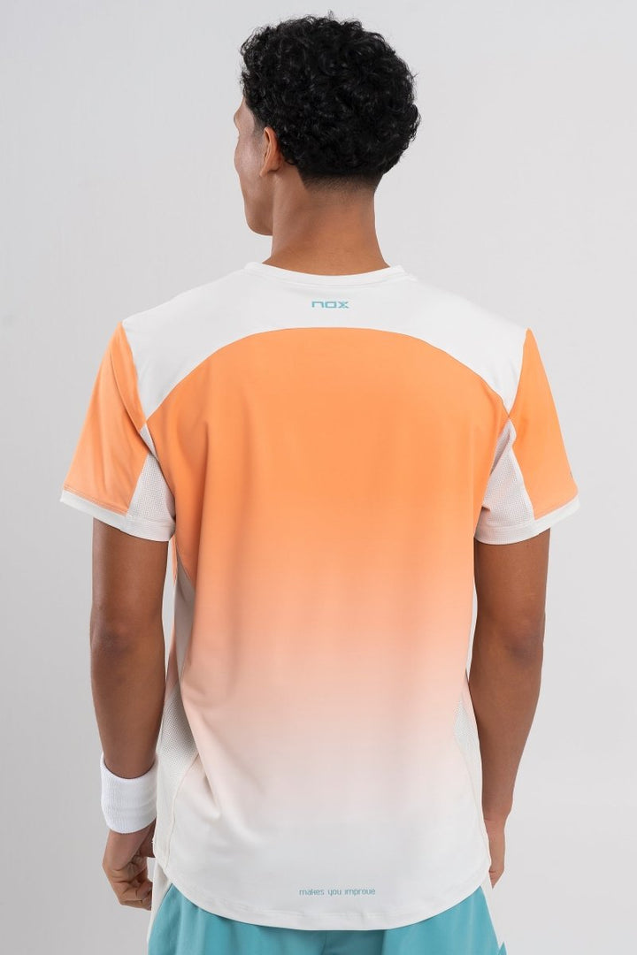 Men.S Pro Mock Orange Degraded T-shirt