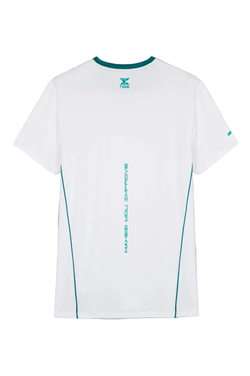 NOX T- shirt Hombre Pro White/Ivy Green