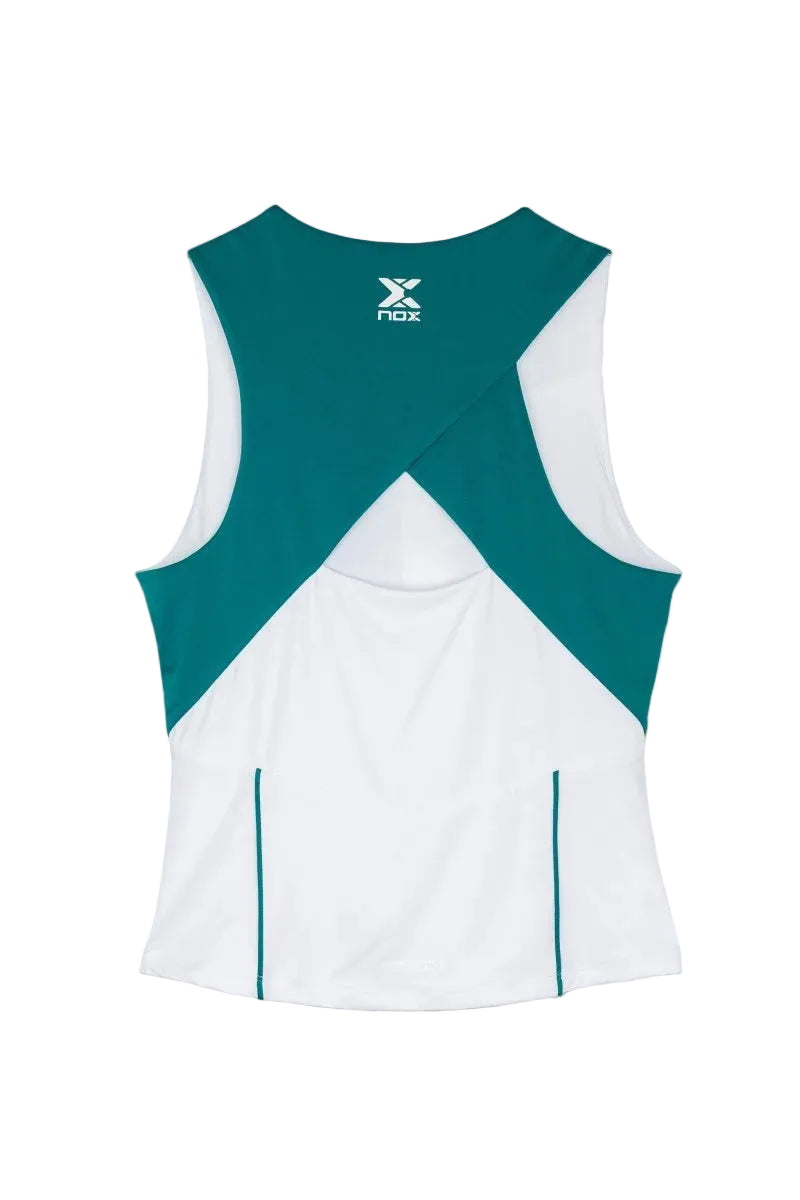 Vestido Mujer Pro White/Ivy Green