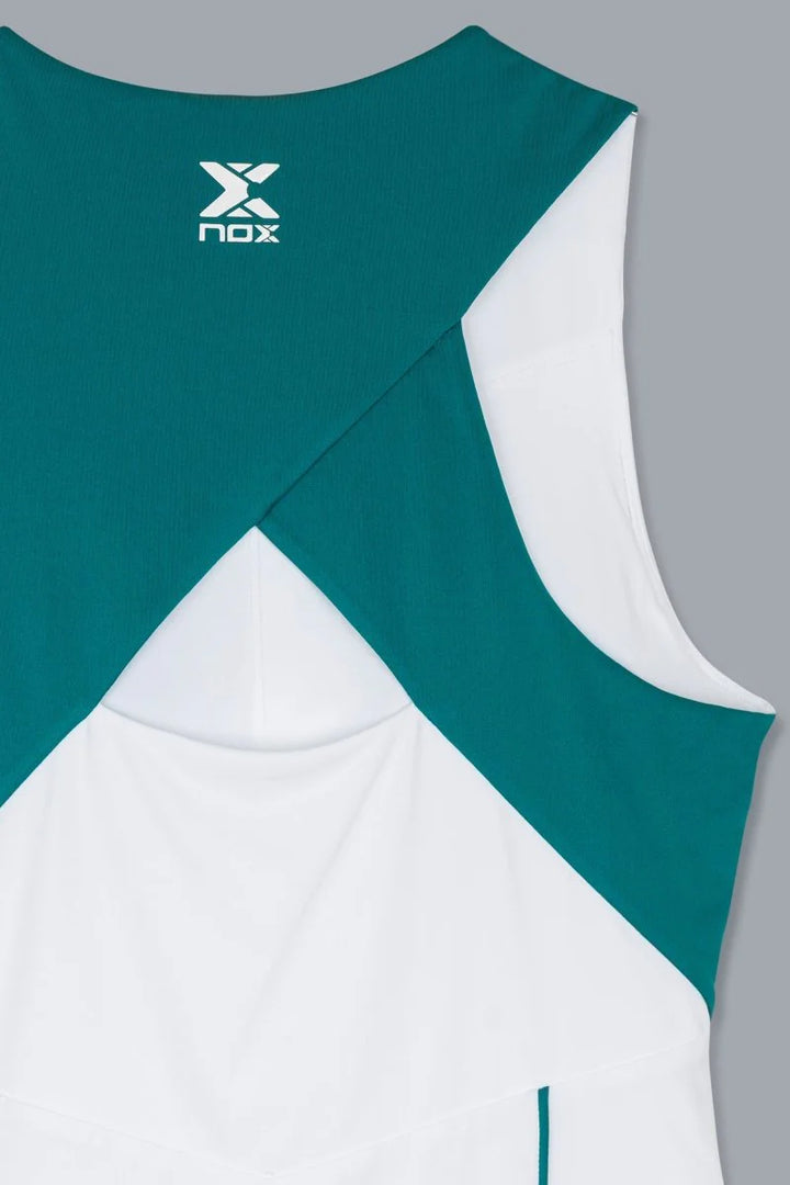 Vestido Mujer Pro White/Ivy Green