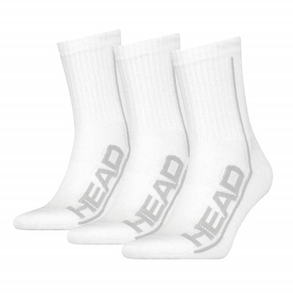 Head Socks White 3/P