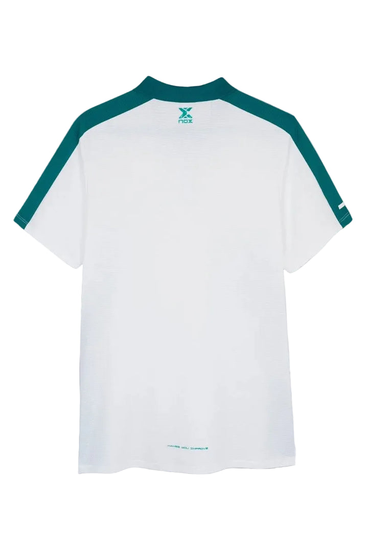 NOX Polo Hombre Pro White/Ivygreen