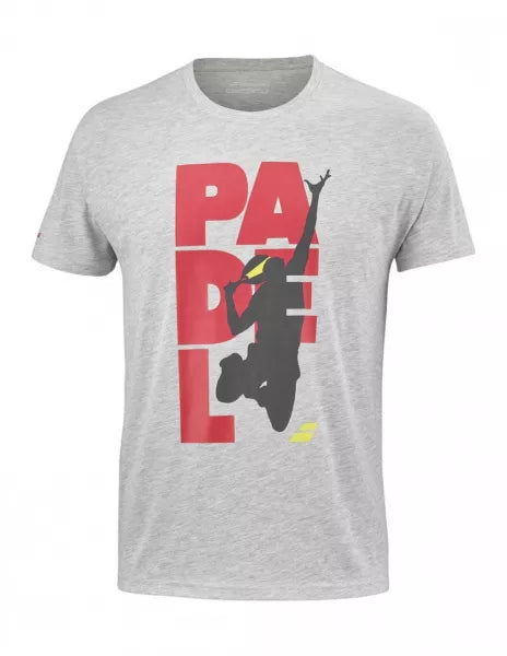 Padel Cotton Tee - Gray